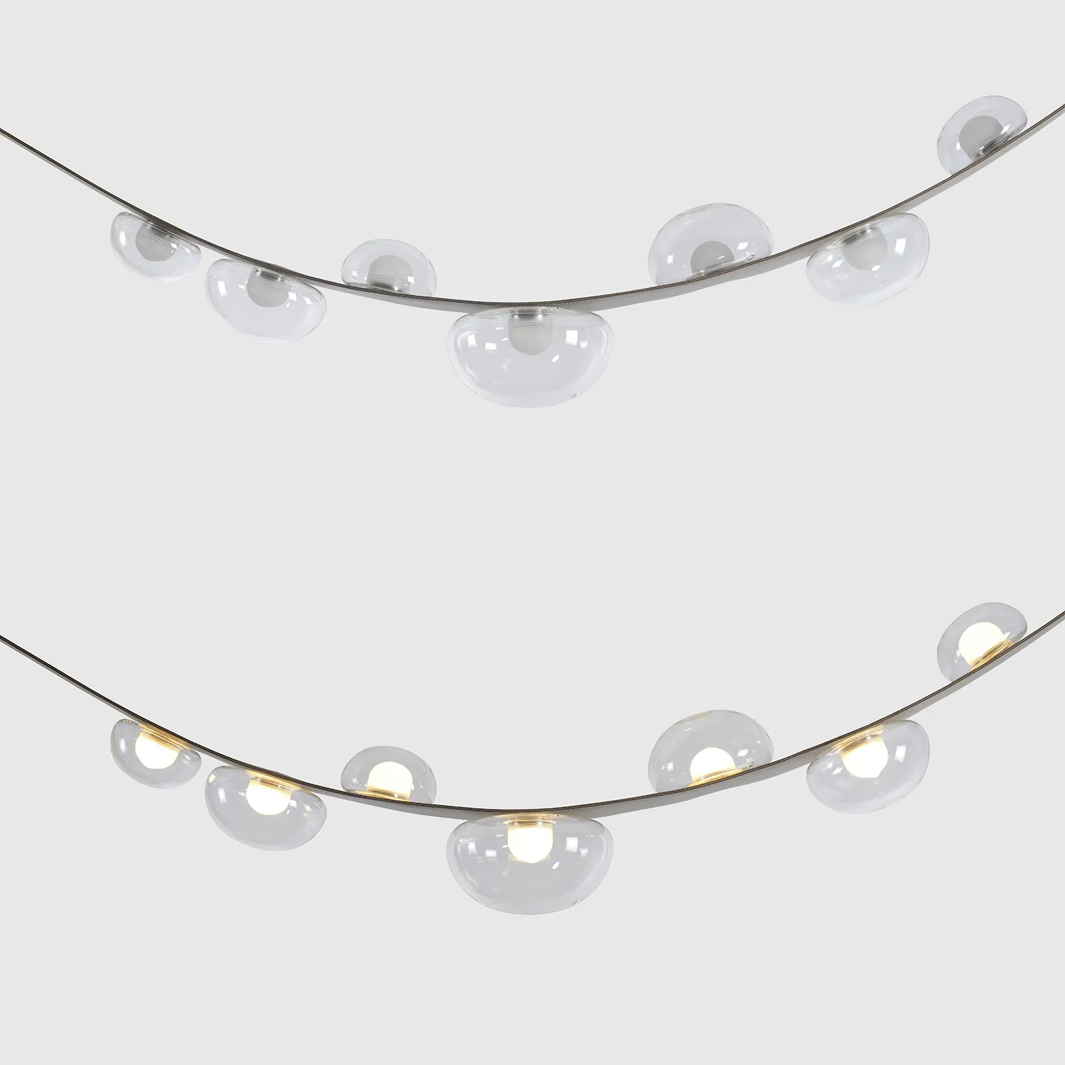 Светильник подвесной Crystal Lux BOSQUE SP7 L3000 GREY/TRANSPARENT