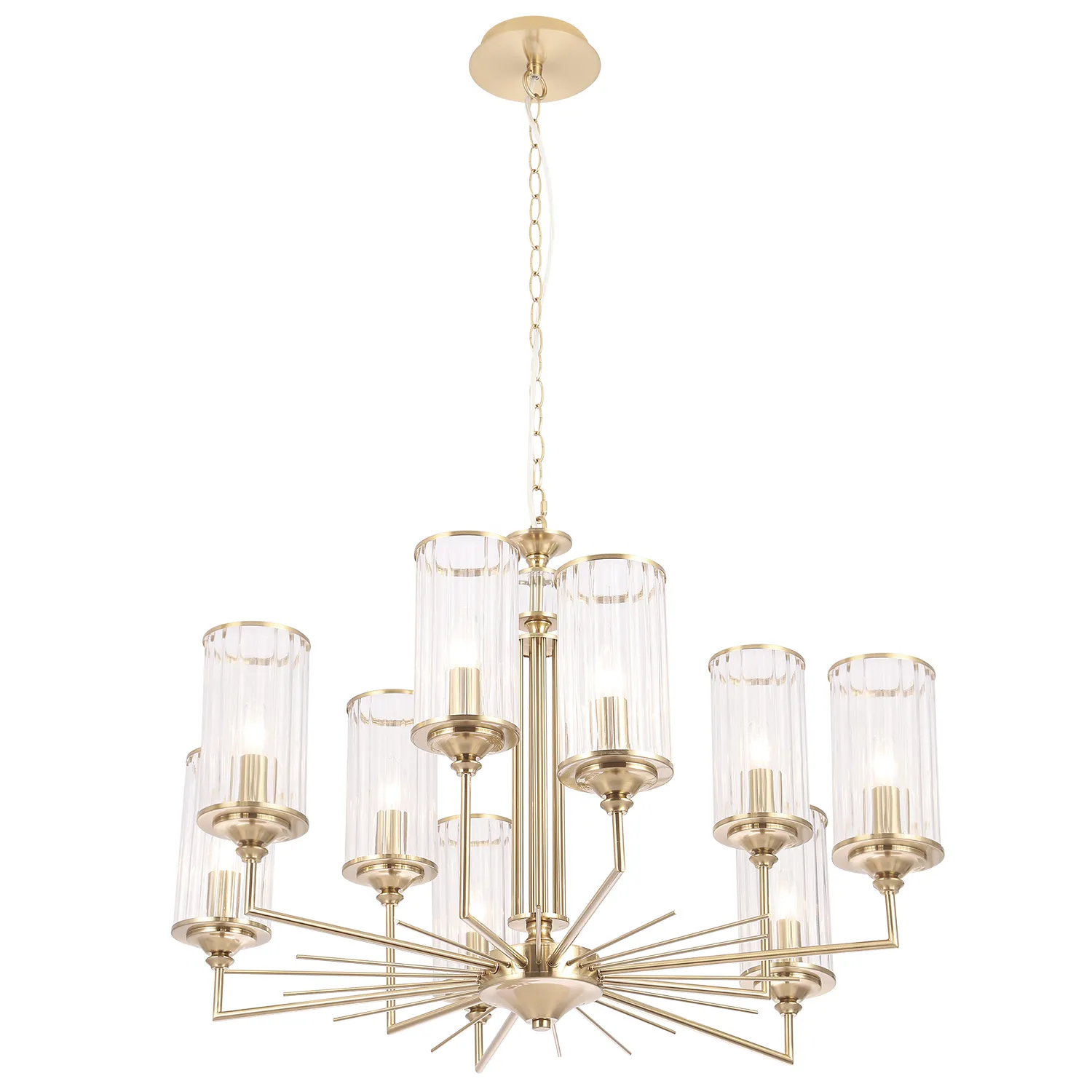 Люстра Crystal Lux GLORIA SP9 BRASS