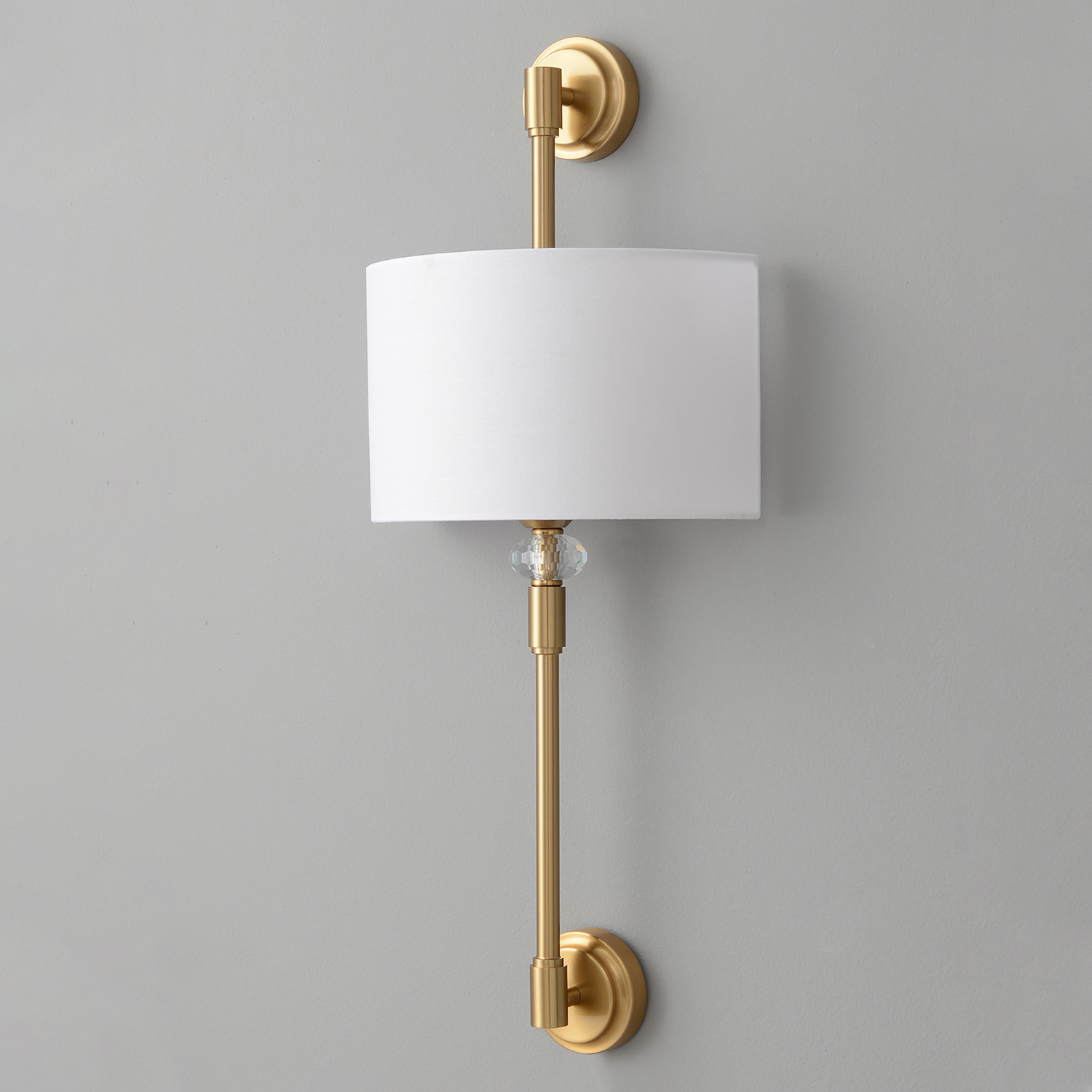 Бра crystal lux vintage ap2 brass