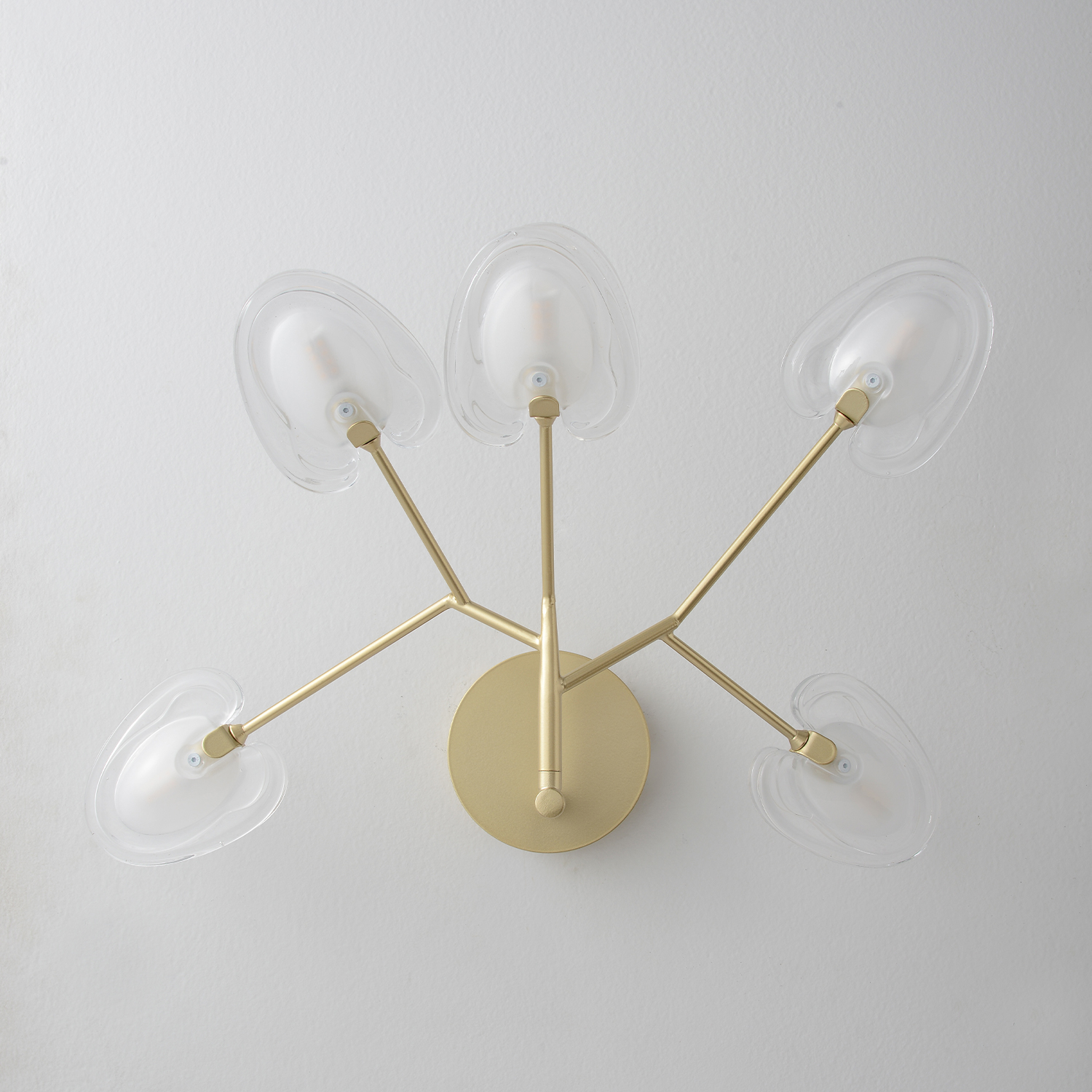 Бра crystal lux sole ap5 gold