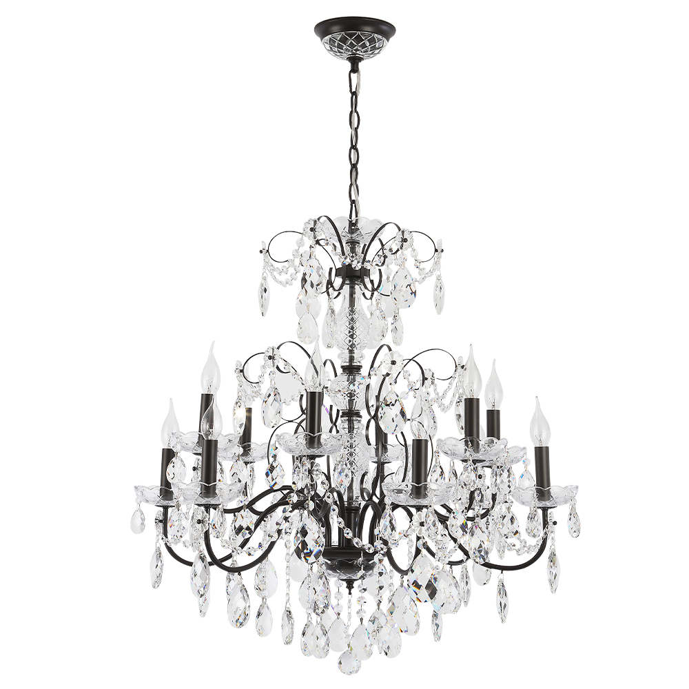 Люстра crystal lux odelis sp12 brown