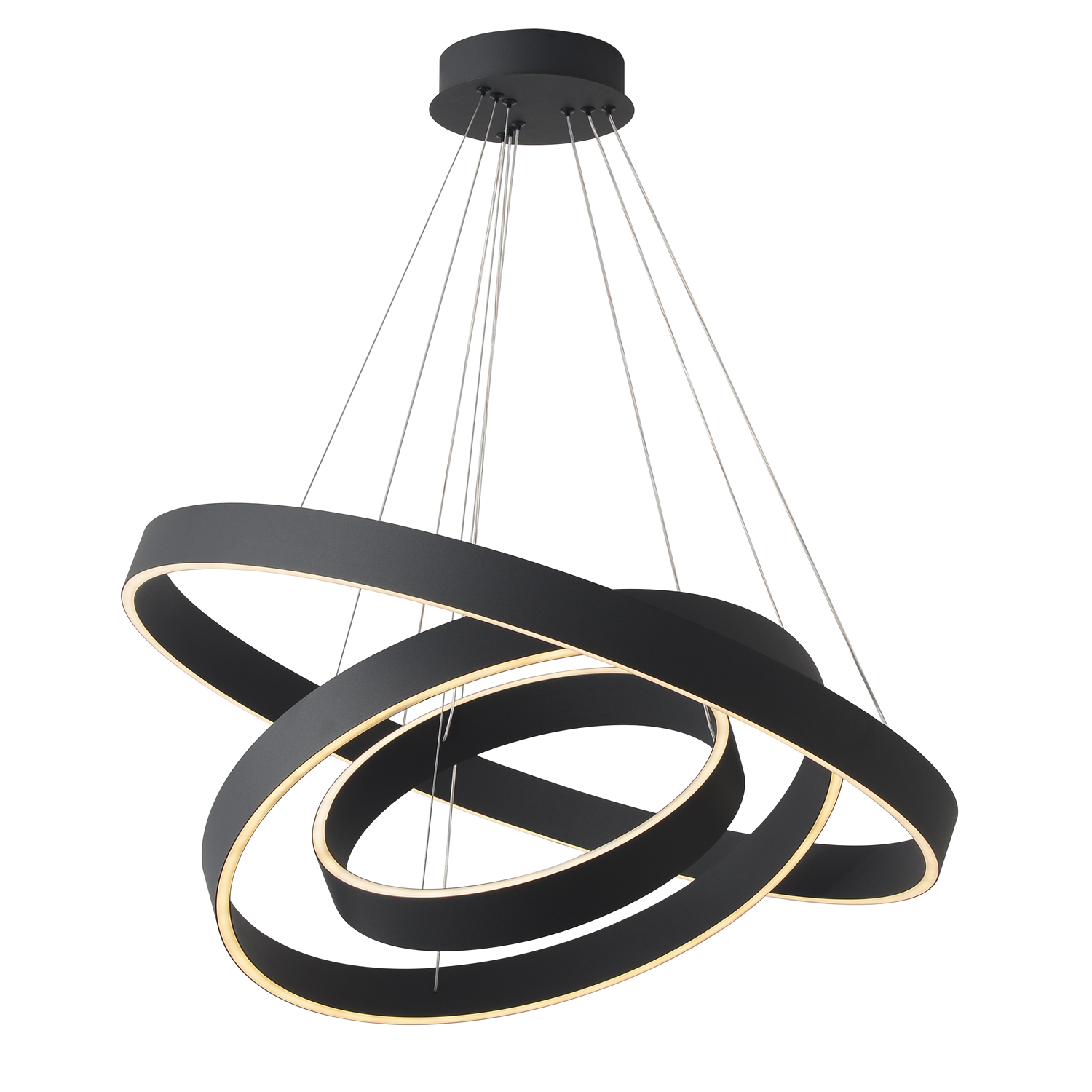 Люстра crystal lux tron sp158w led black