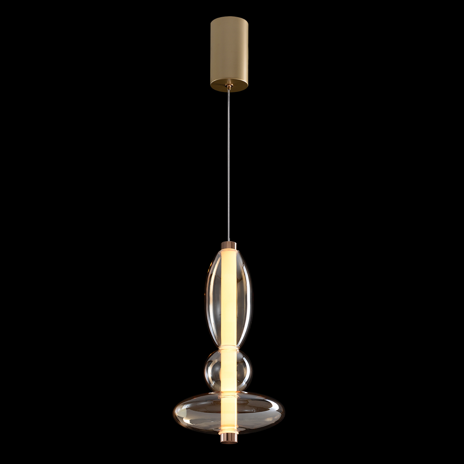 Светильник подвесной crystal lux quasar sp10w led amber