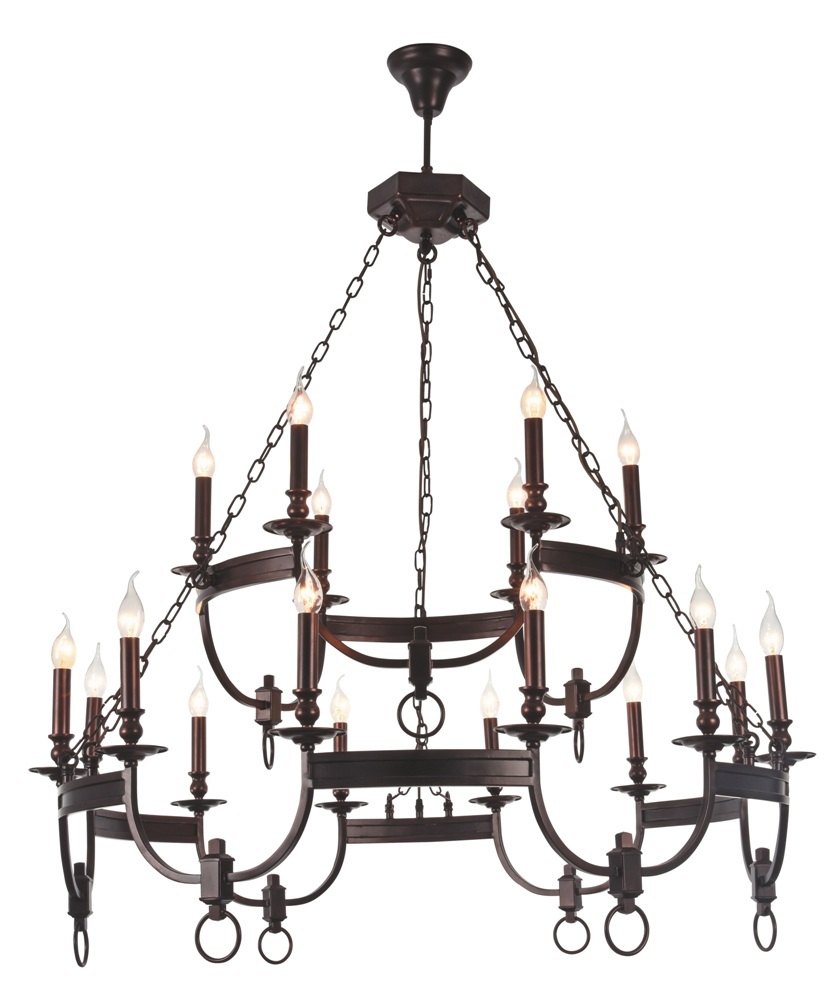 Люстра crystal lux suerte brown sp12+6