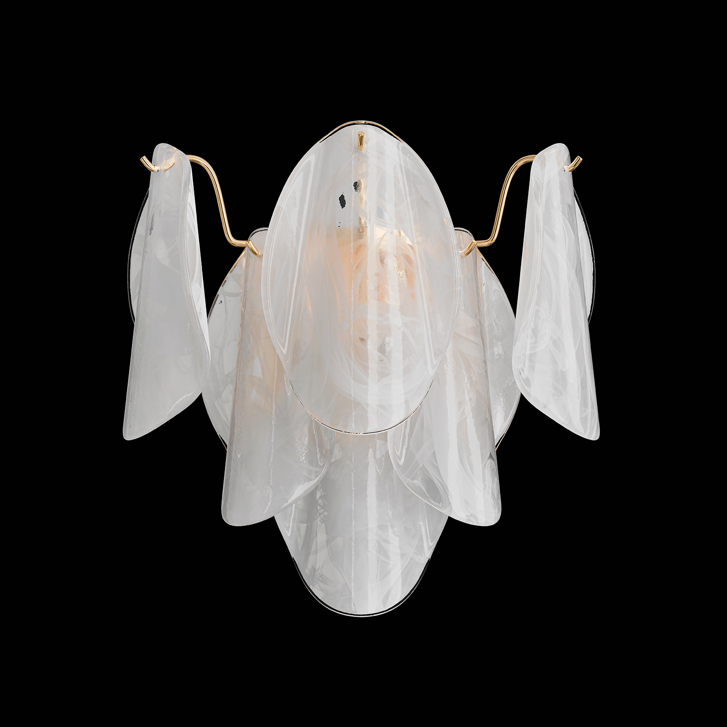 Бра crystal lux emilia ap2 gold