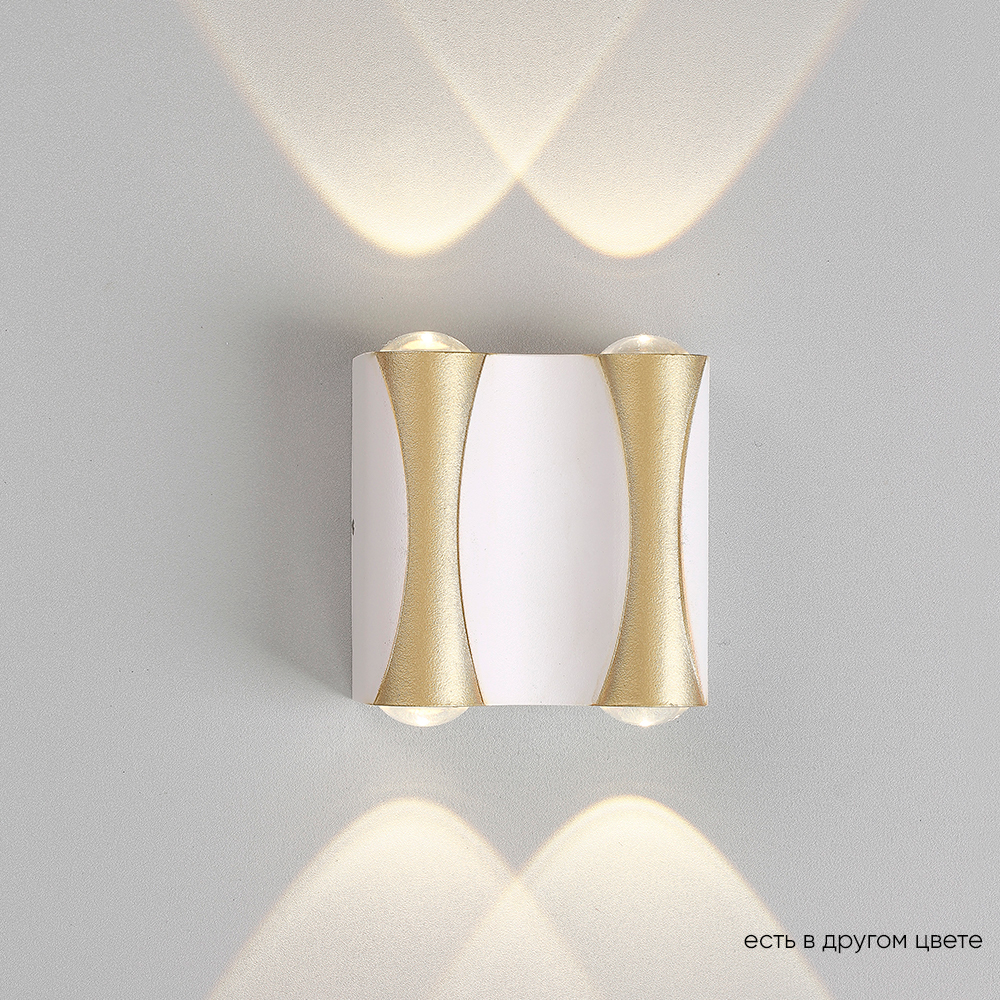 Бра crystal lux clt 022w2 wh-go 4000k