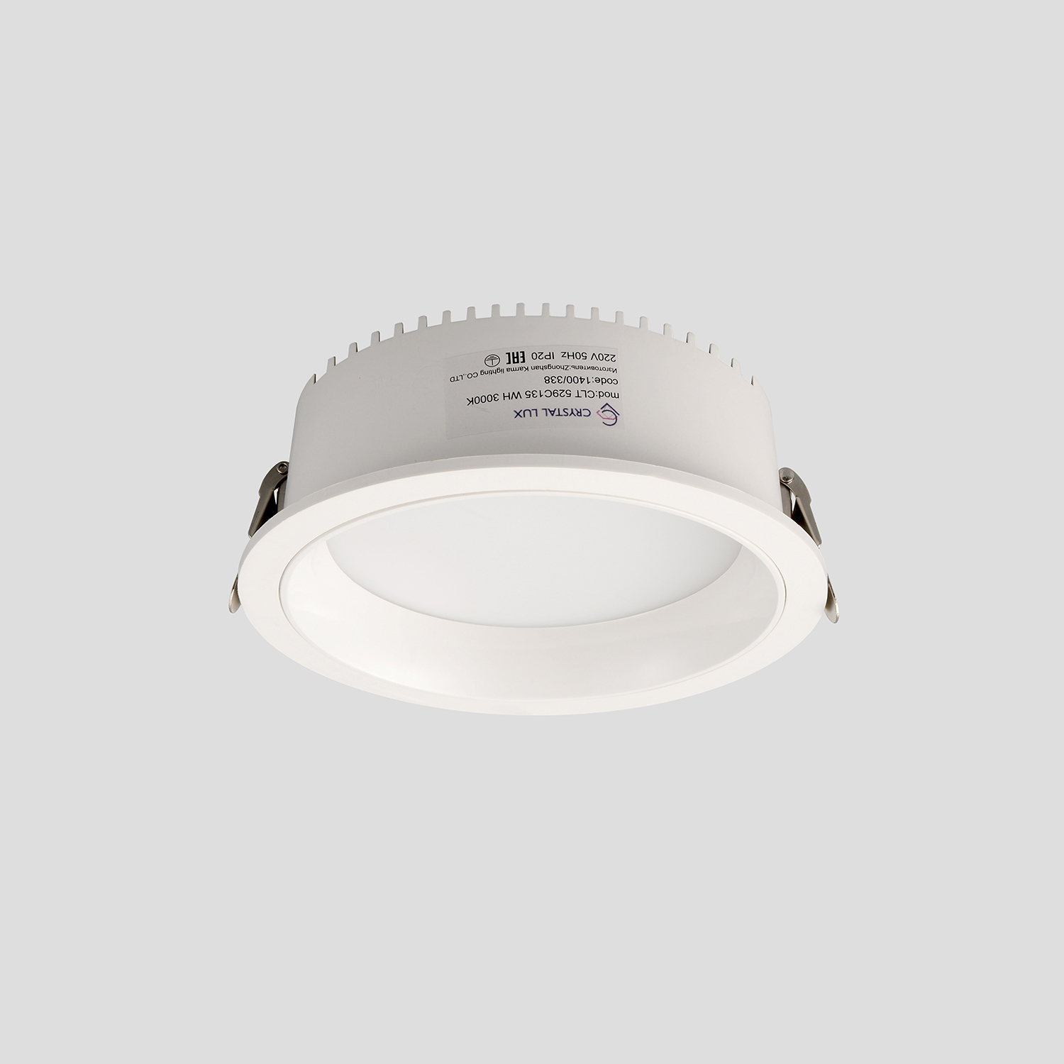 Светильник встраиваемый crystal lux clt 529c135 wh 3000k