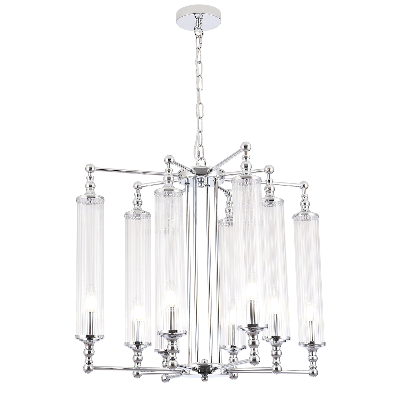 Люстра Crystal Lux TOMAS SP8 D650 CHROME