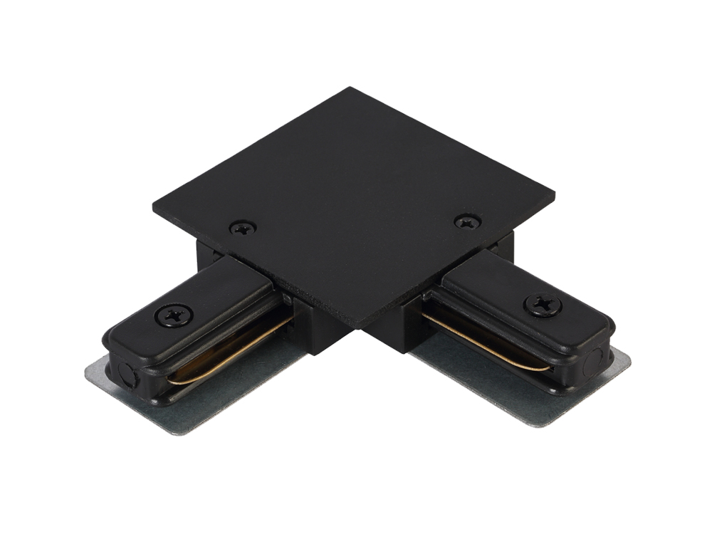 Соединитель l-образный (однофазный) для встраиваемого шинопровода crystal lux clt 0.2211 03 bl