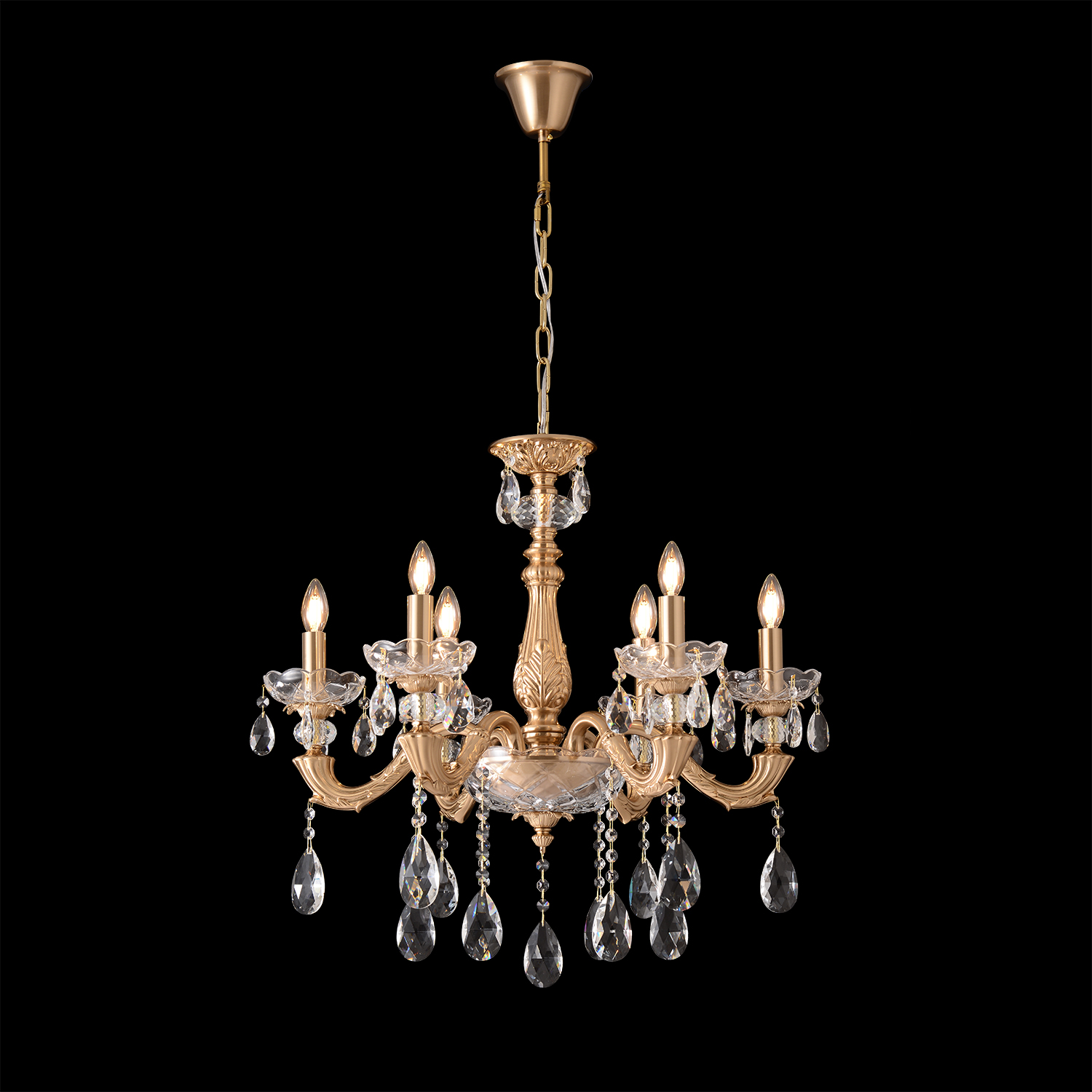 Люстра Crystal Lux ELIZABETH SP6 BRASS