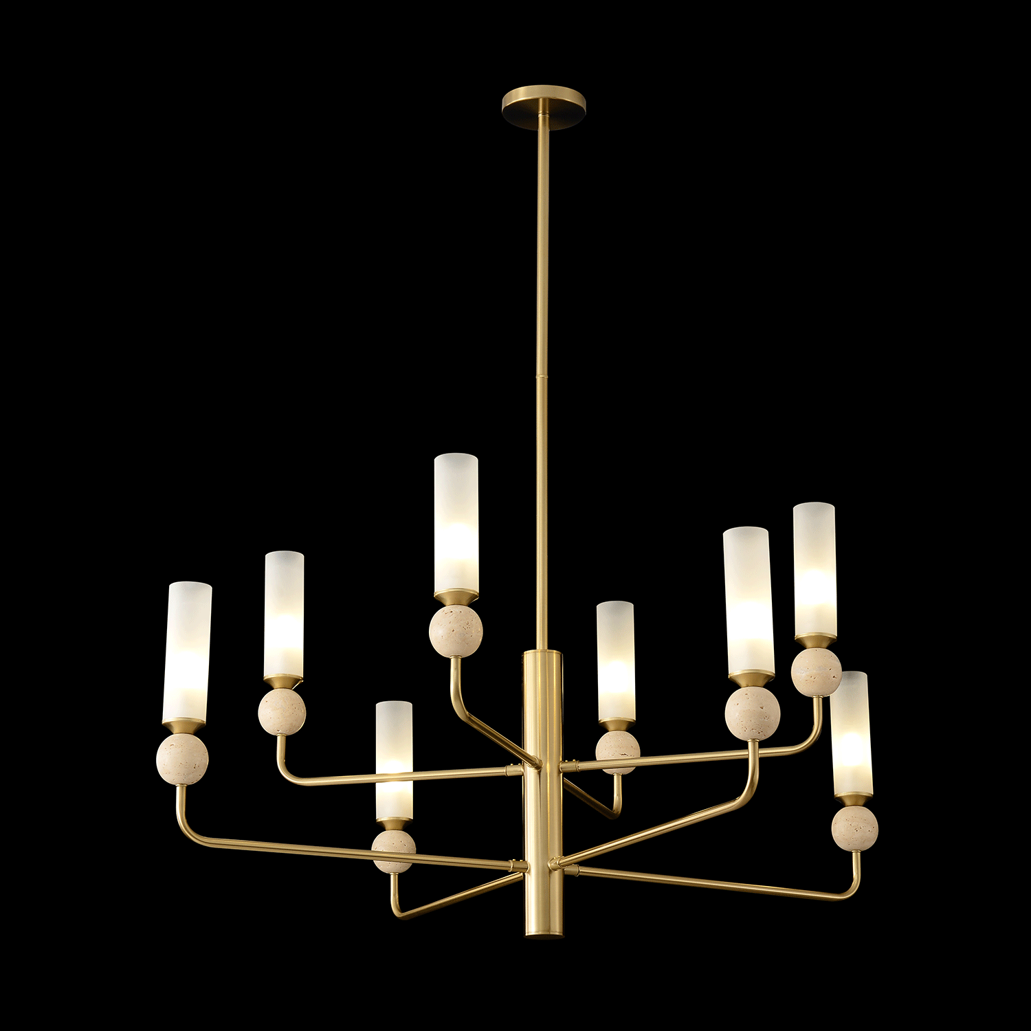 Люстра crystal lux simply sp8 brass