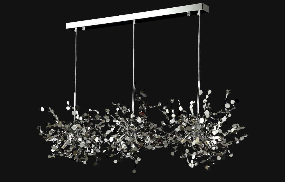 Светильник подвесной Crystal Lux GARDEN SP3х3 L1200 CHROME | Сrystal Lux