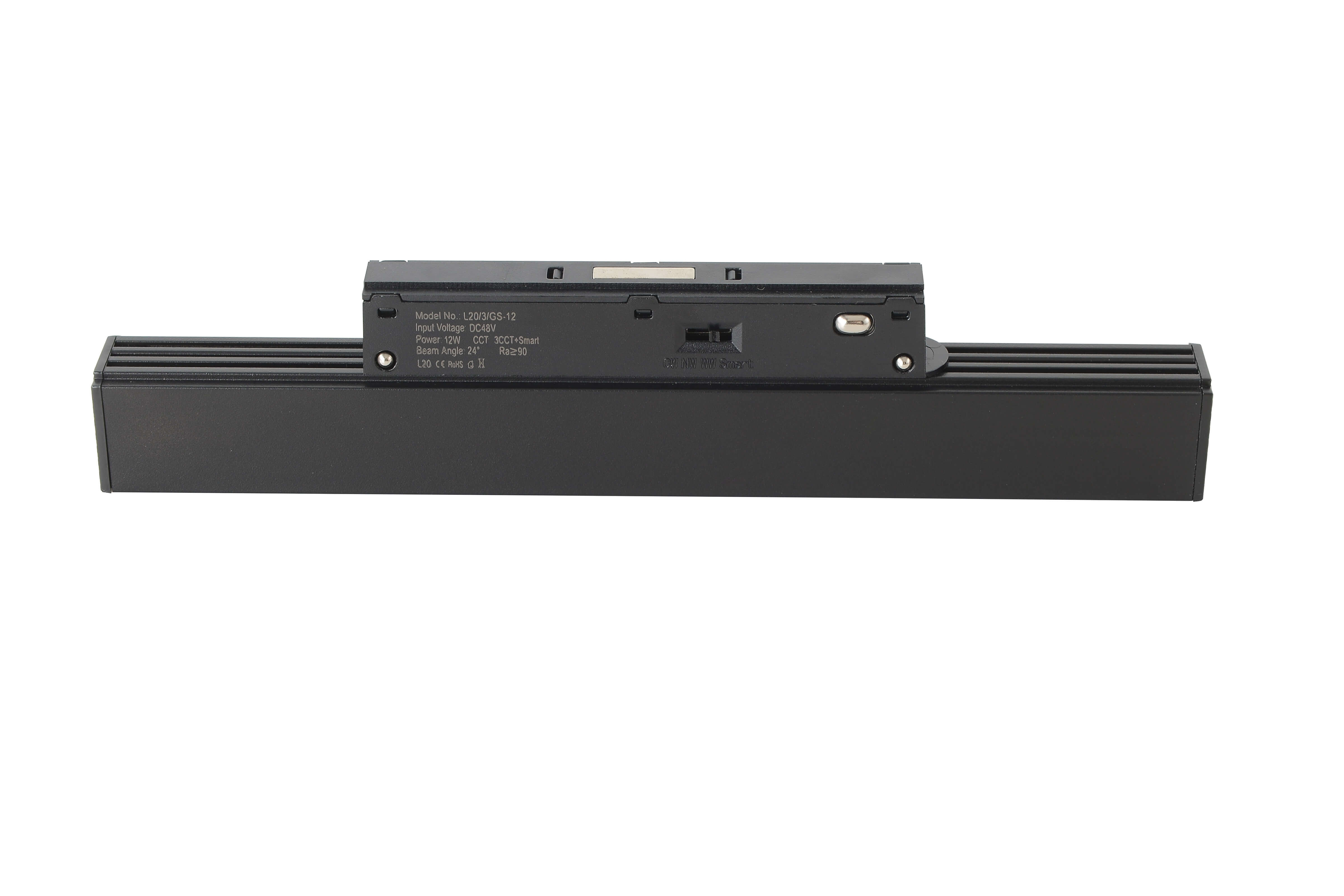 Светильник трековый магнитный crystal lux clt 0.33 001 12w bl t 3cct-smart