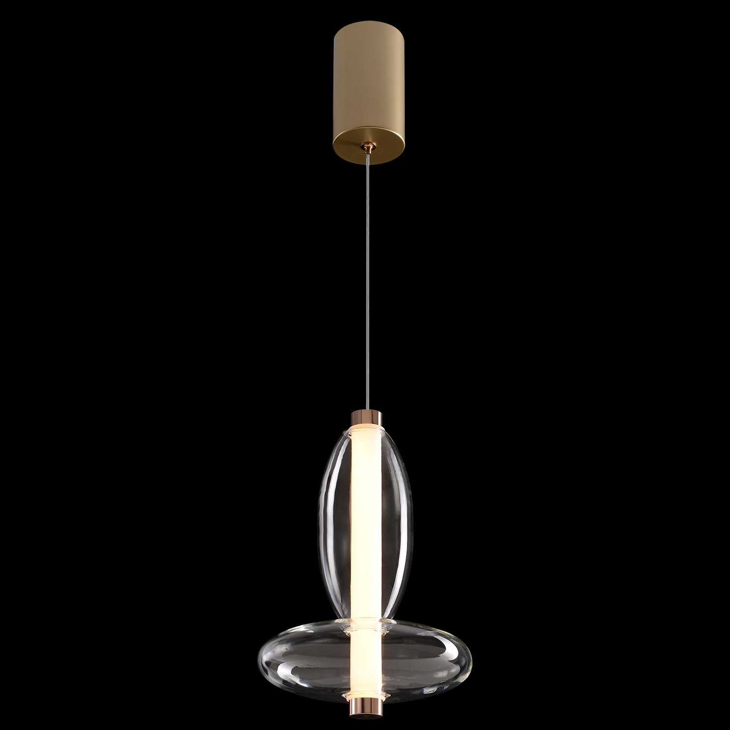 Светильник подвесной Crystal Lux QUASAR SP7W LED TRANSPARENT