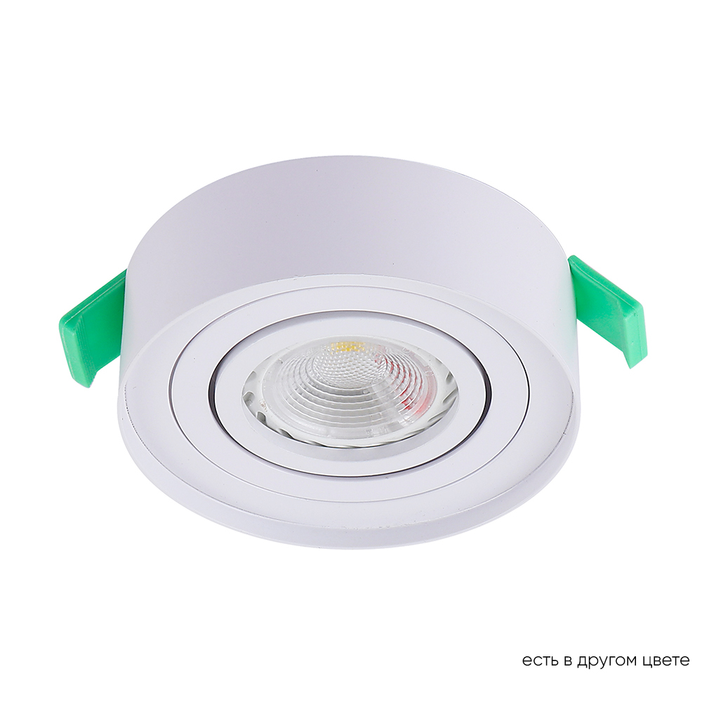 Светильник встраиваемый c малым заглублением crystal lux clt 059c1 wh