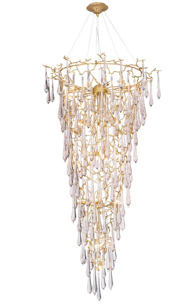 Люстра crystal lux reina sp34 d1200 gold pearl