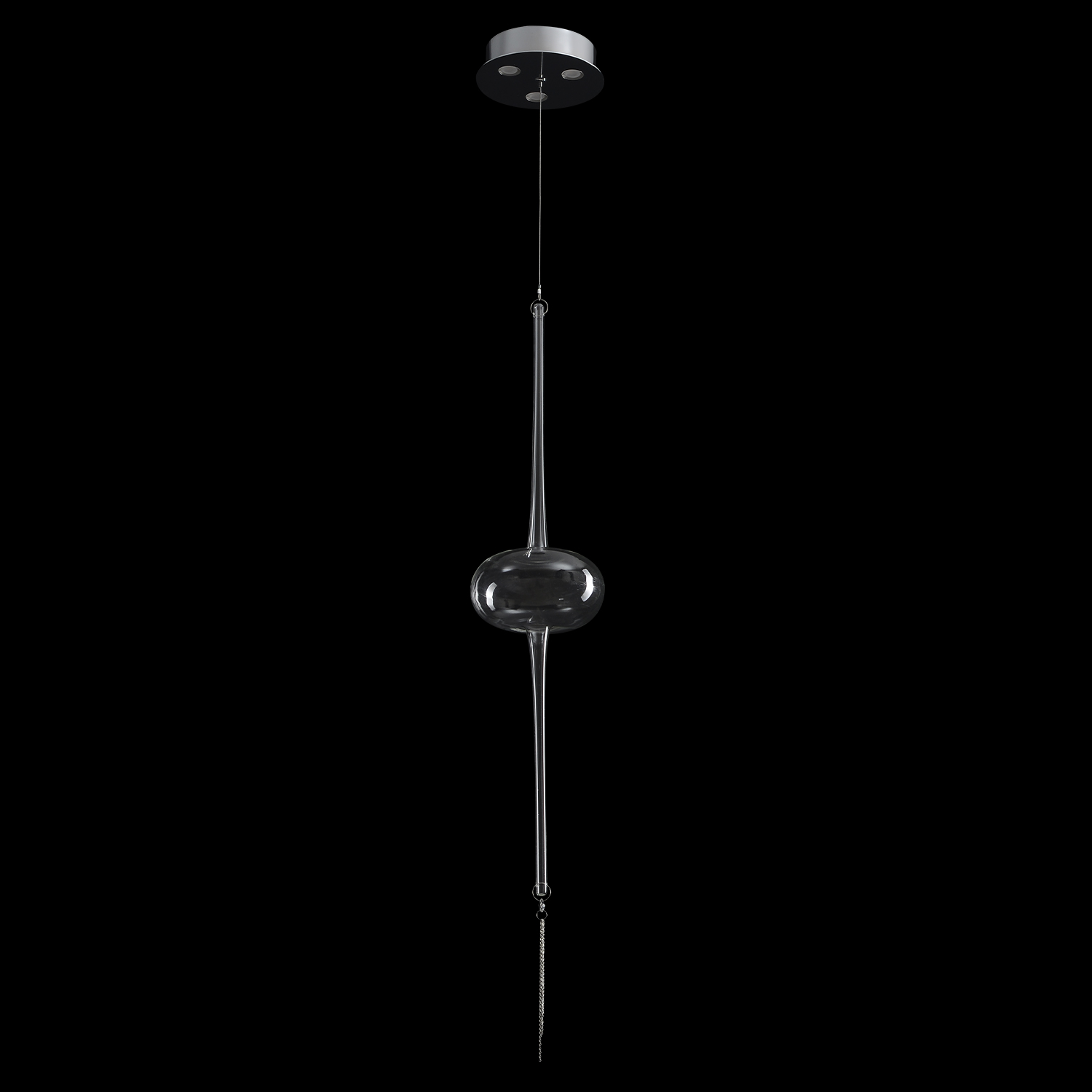 Светильник подвесной Crystal Lux GLASS SP3W LED CHROME