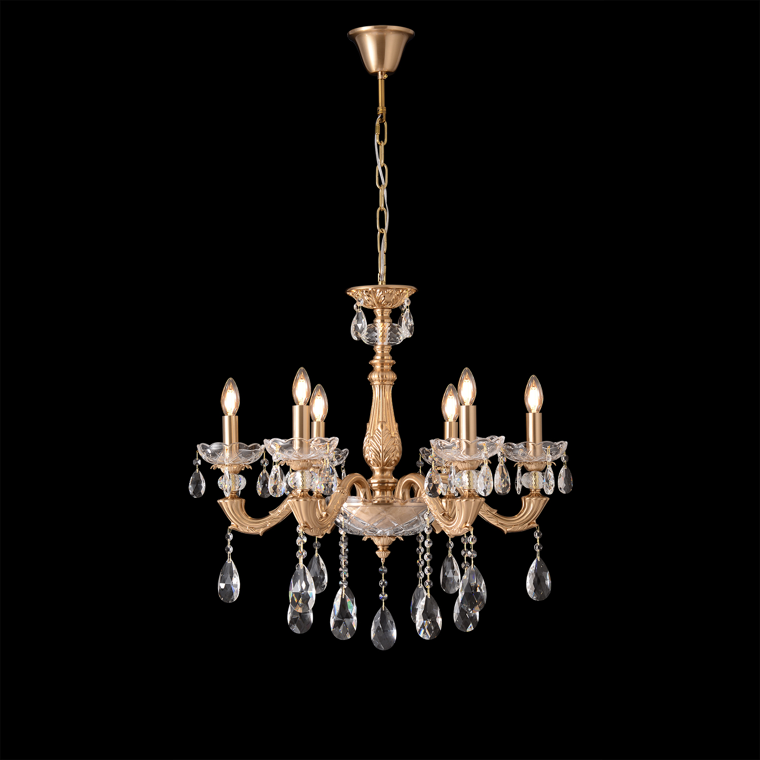 Люстра Crystal Lux ELIZABETH SP6 BRASS