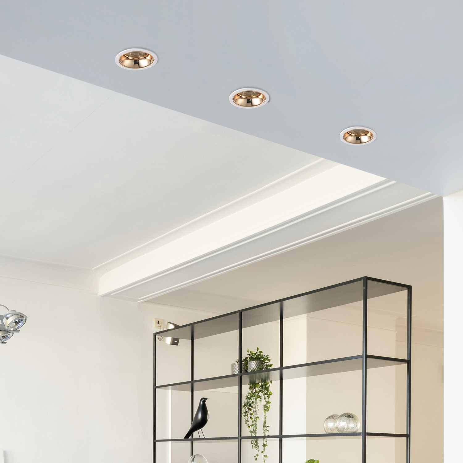 Светильник встраиваемый crystal lux clt 081c wh-go