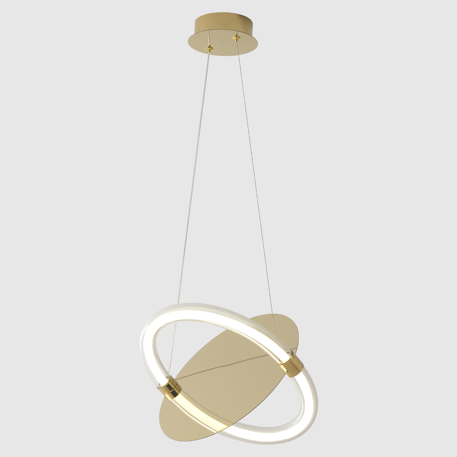 Светильник подвесной crystal lux nebula sp22w led gold