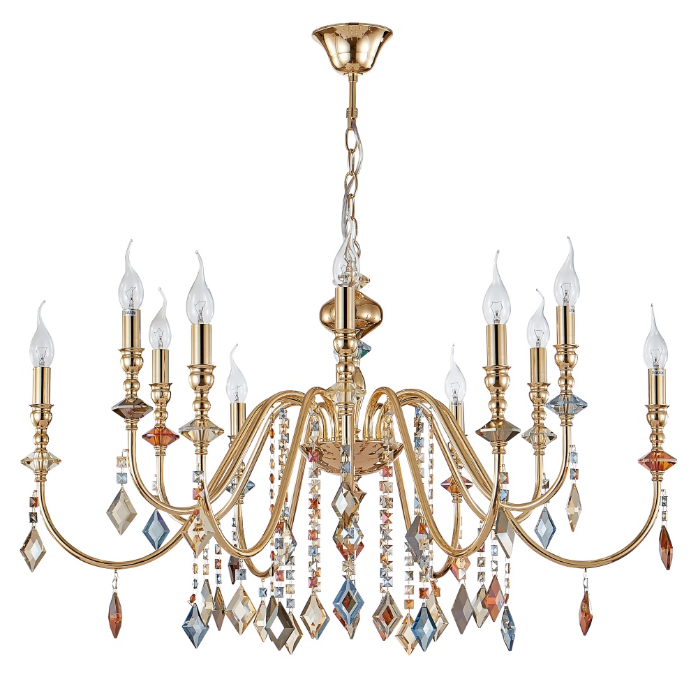 Люстра crystal lux mercedes sp6+6 gold/color