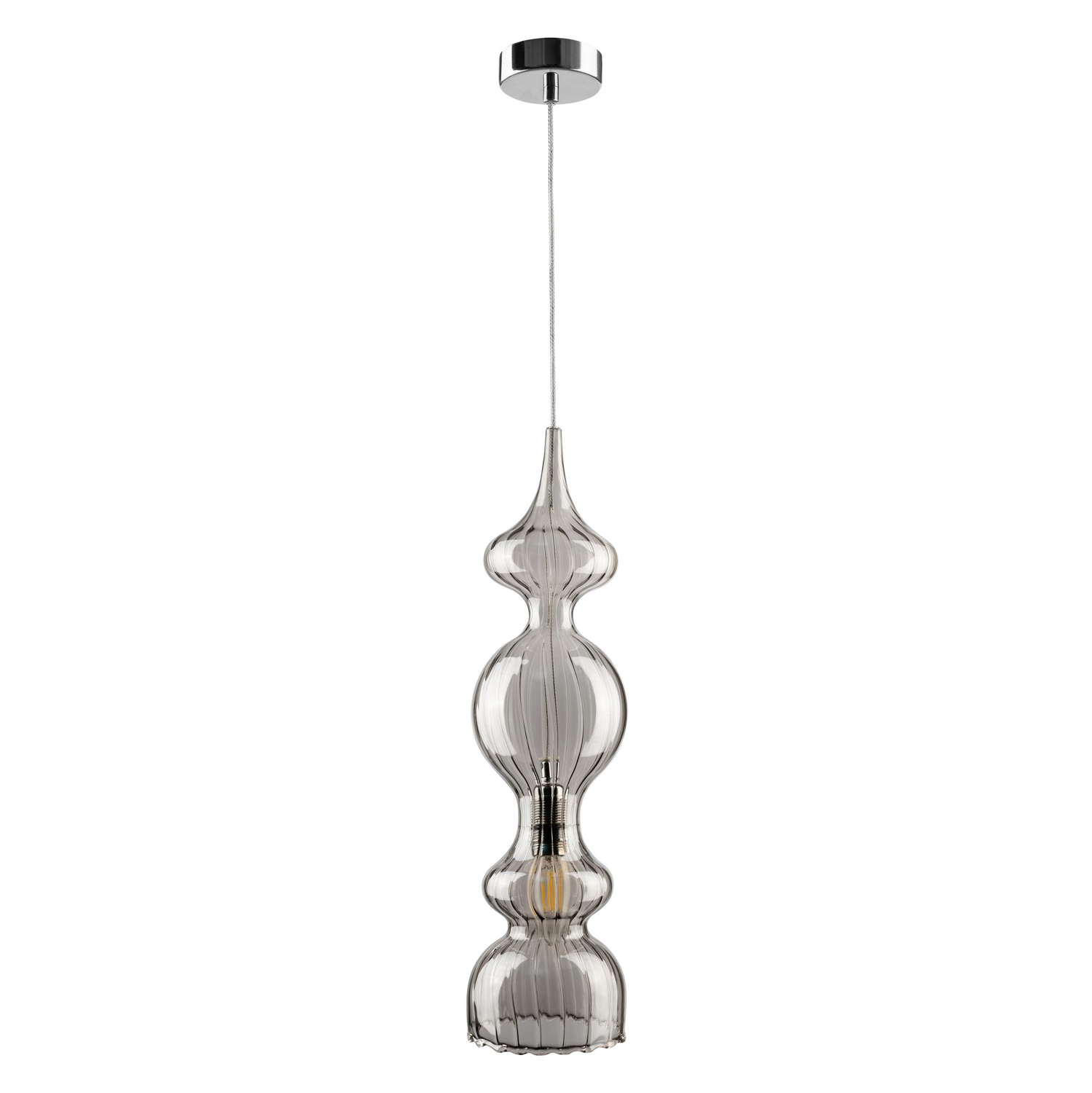 Светильник подвесной crystal lux iris sp1 a smoke