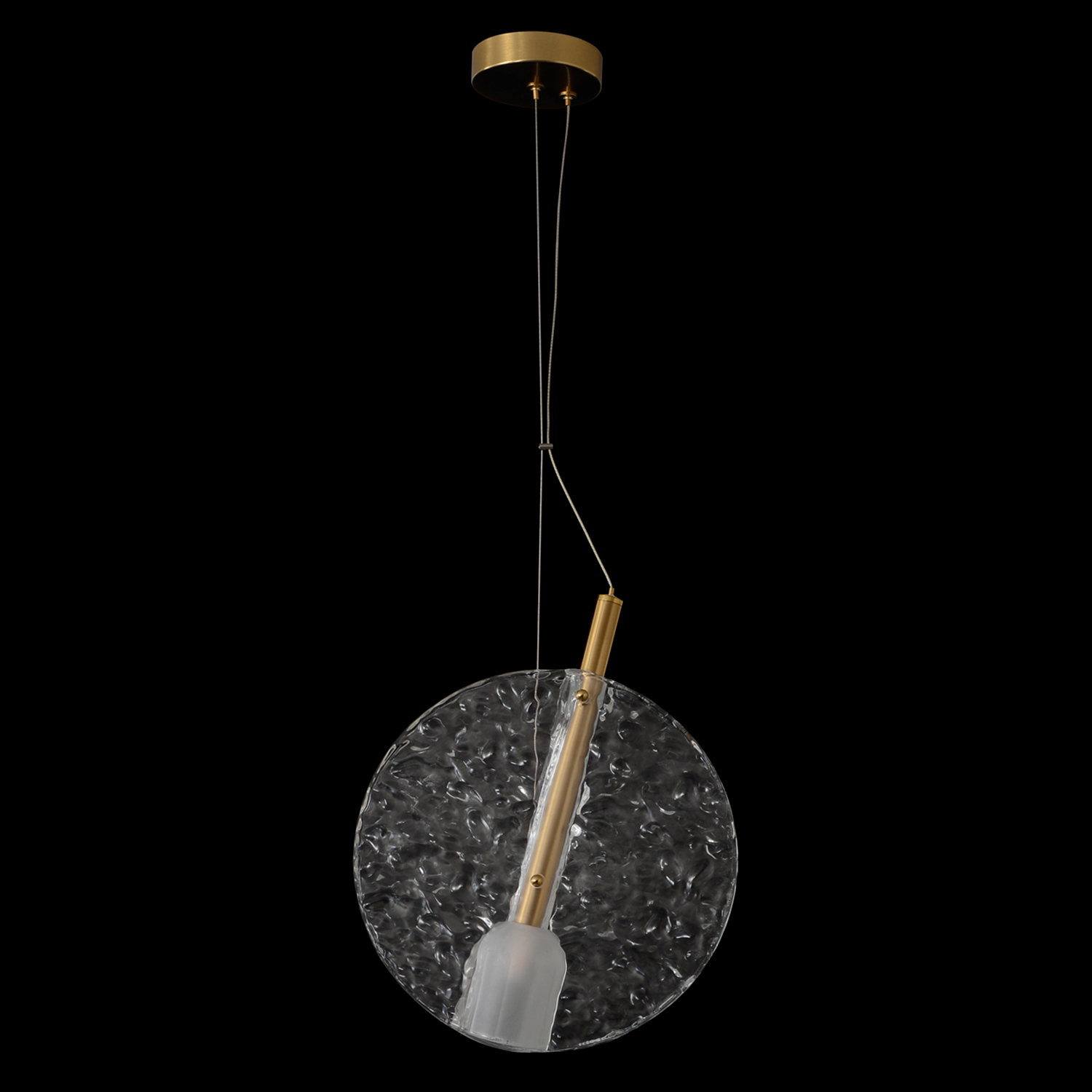 Светильник подвесной crystal lux frozen sp1 brass