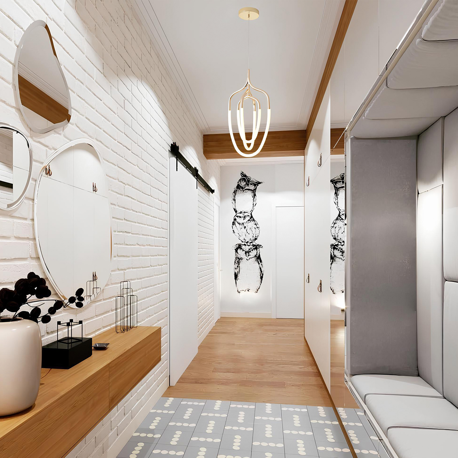 Светильник подвесной crystal lux pera sp50w led gold