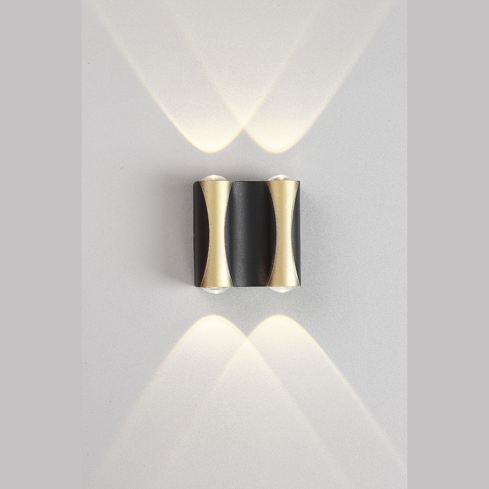 Бра crystal lux clt 022w2 bl-go 4000k