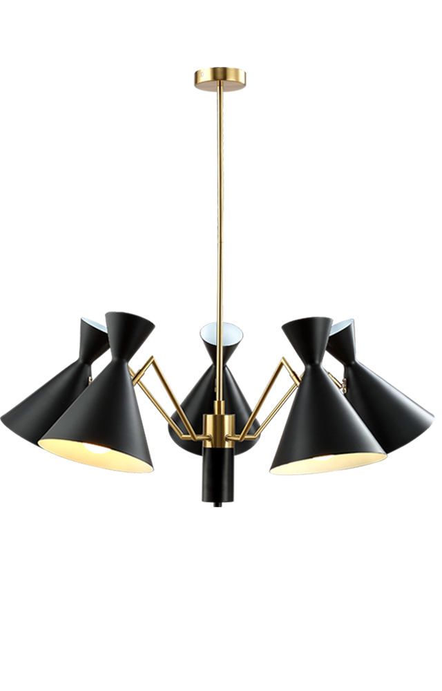 Люстра crystal lux joven sp5 gold/black