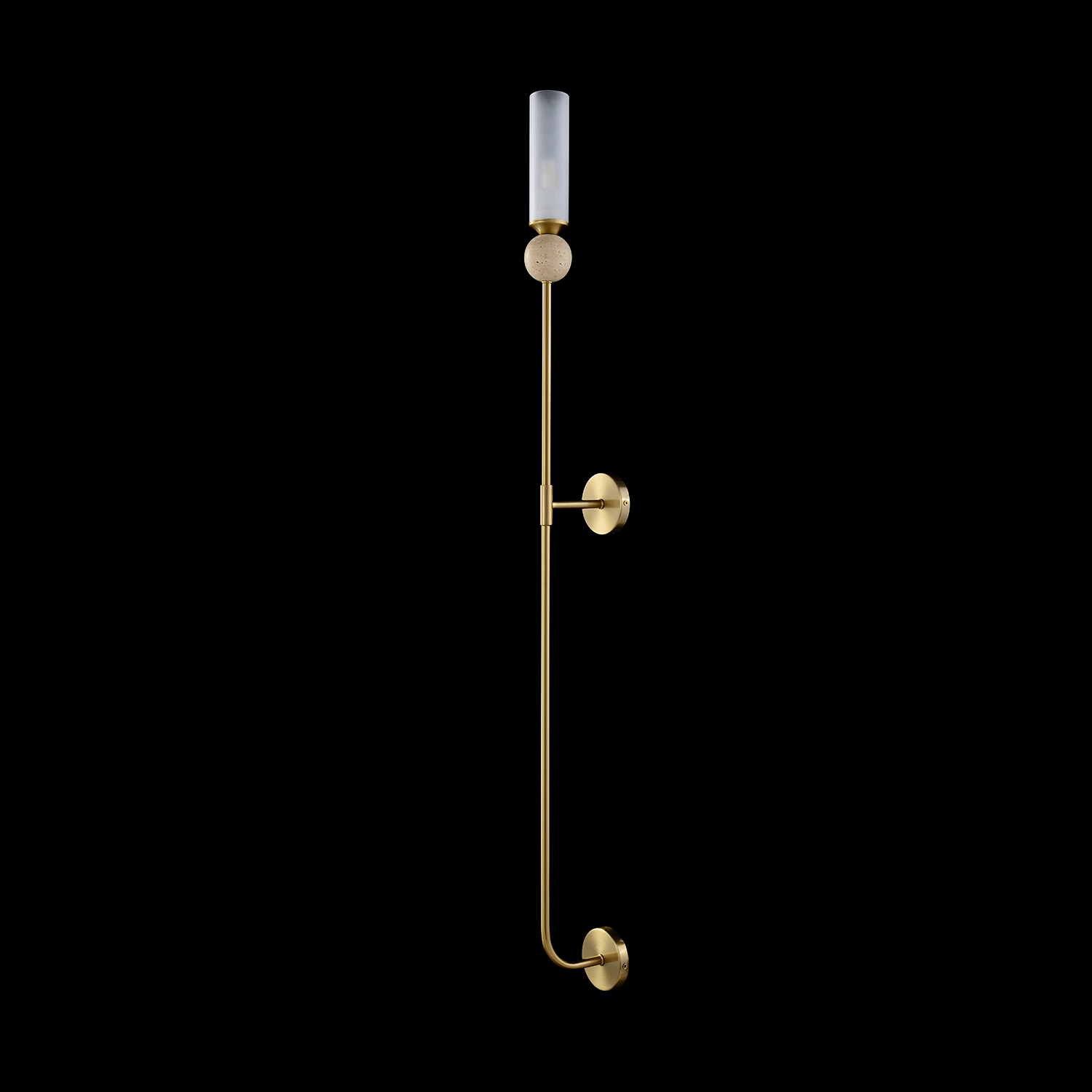 Бра crystal lux simply ap1.2 brass