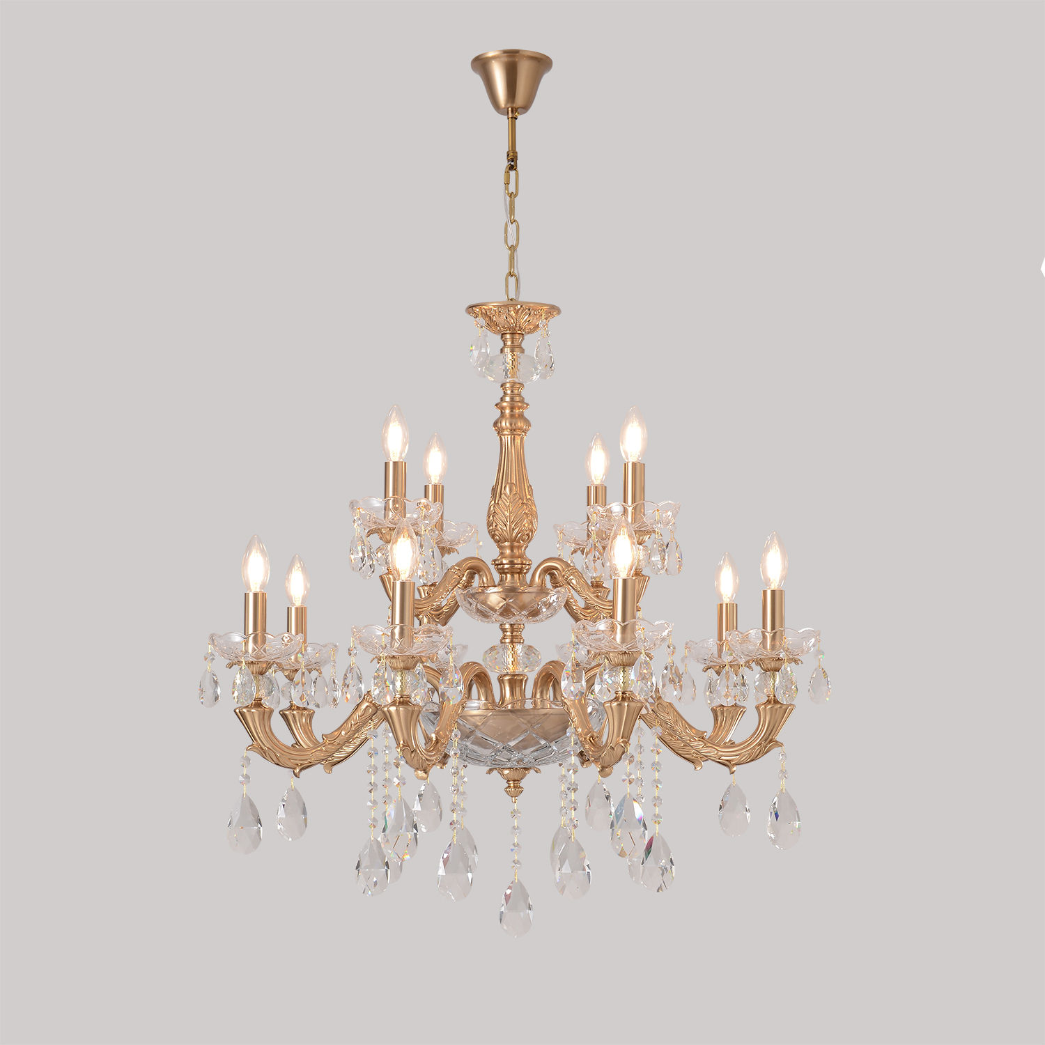 Люстра Crystal Lux ELIZABETH SP8+4 BRASS