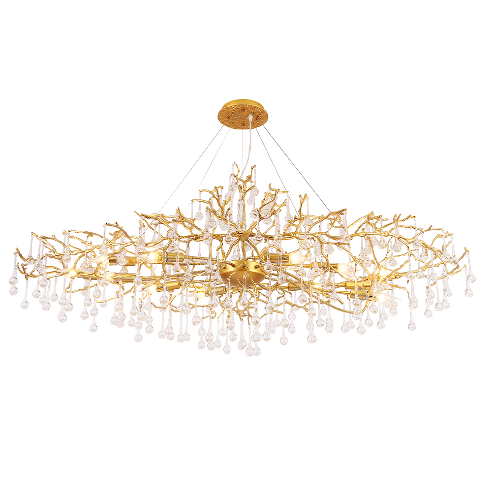 Люстра REINA V2 SP16 L1500 GOLD PEARL