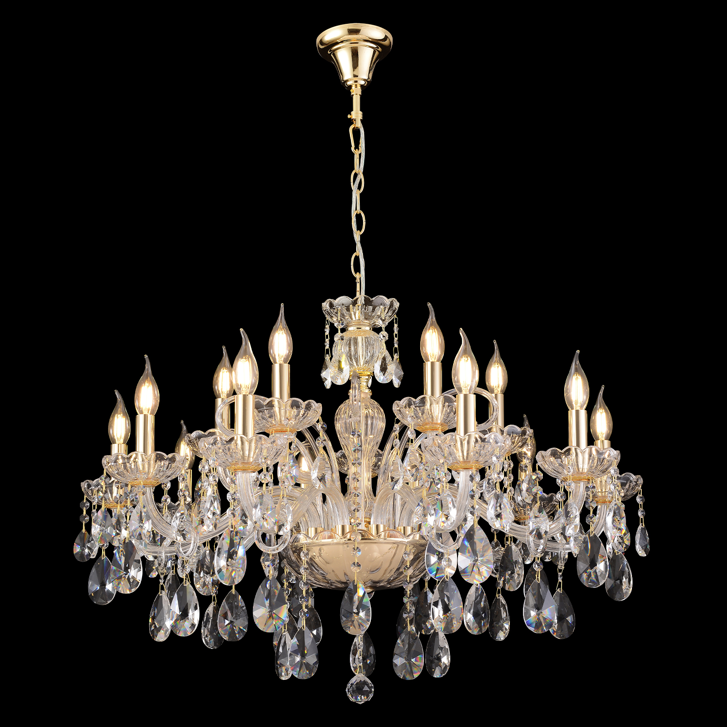 Люстра crystal lux monica sp10+5 gold