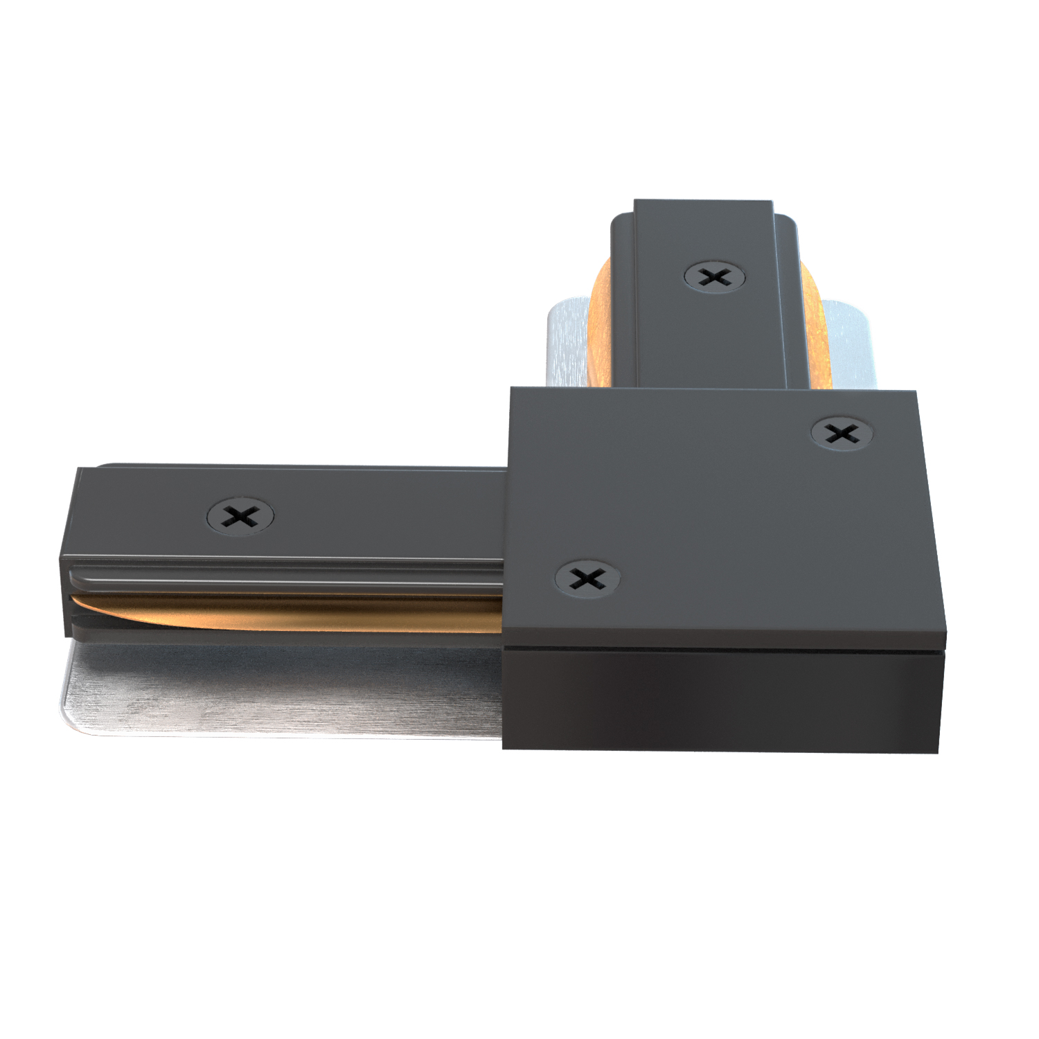 Соединитель l-образный (однофазный) crystal lux clt 0.211 07 bl