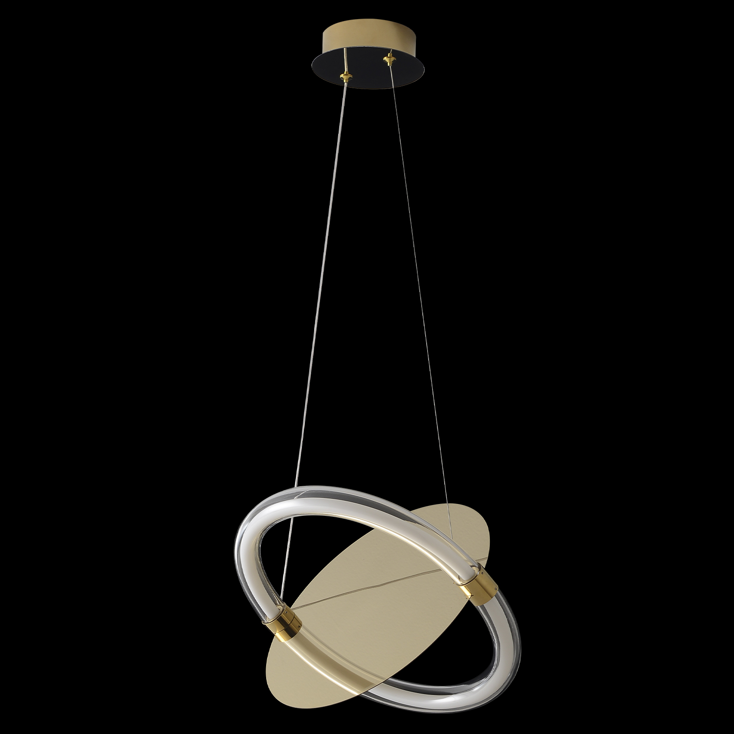 Светильник подвесной crystal lux nebula sp22w led gold