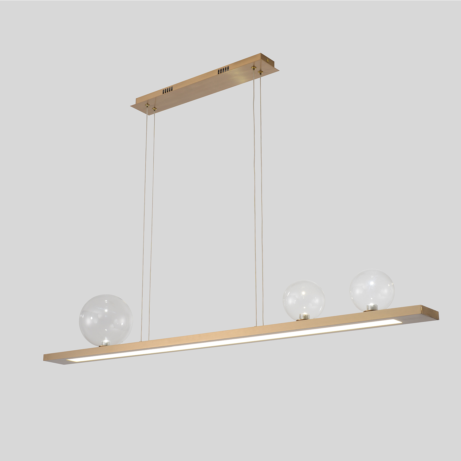 Светильник подвесной crystal lux ahora sp1 l1200 brass