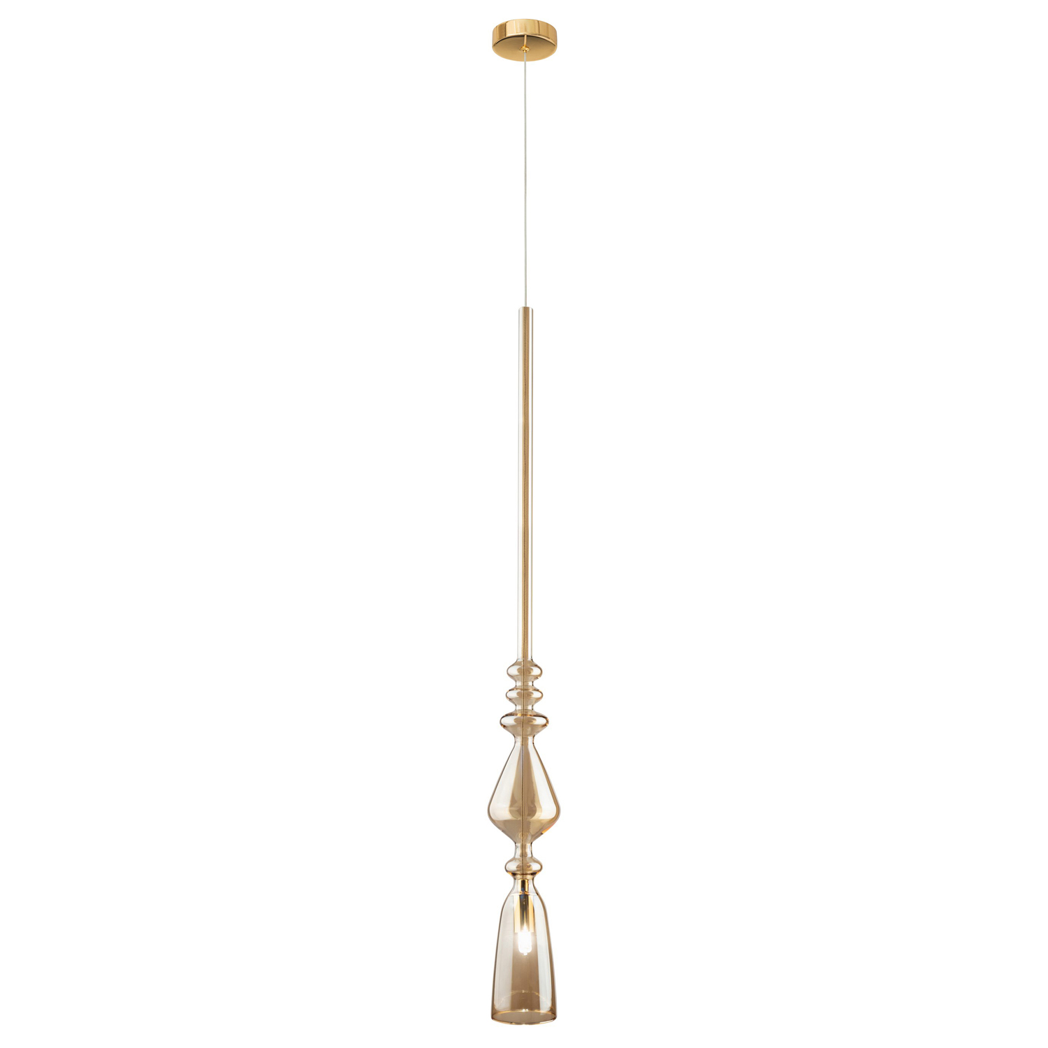 Светильник подвесной Crystal Lux LUX NEW SP1 B AMBER