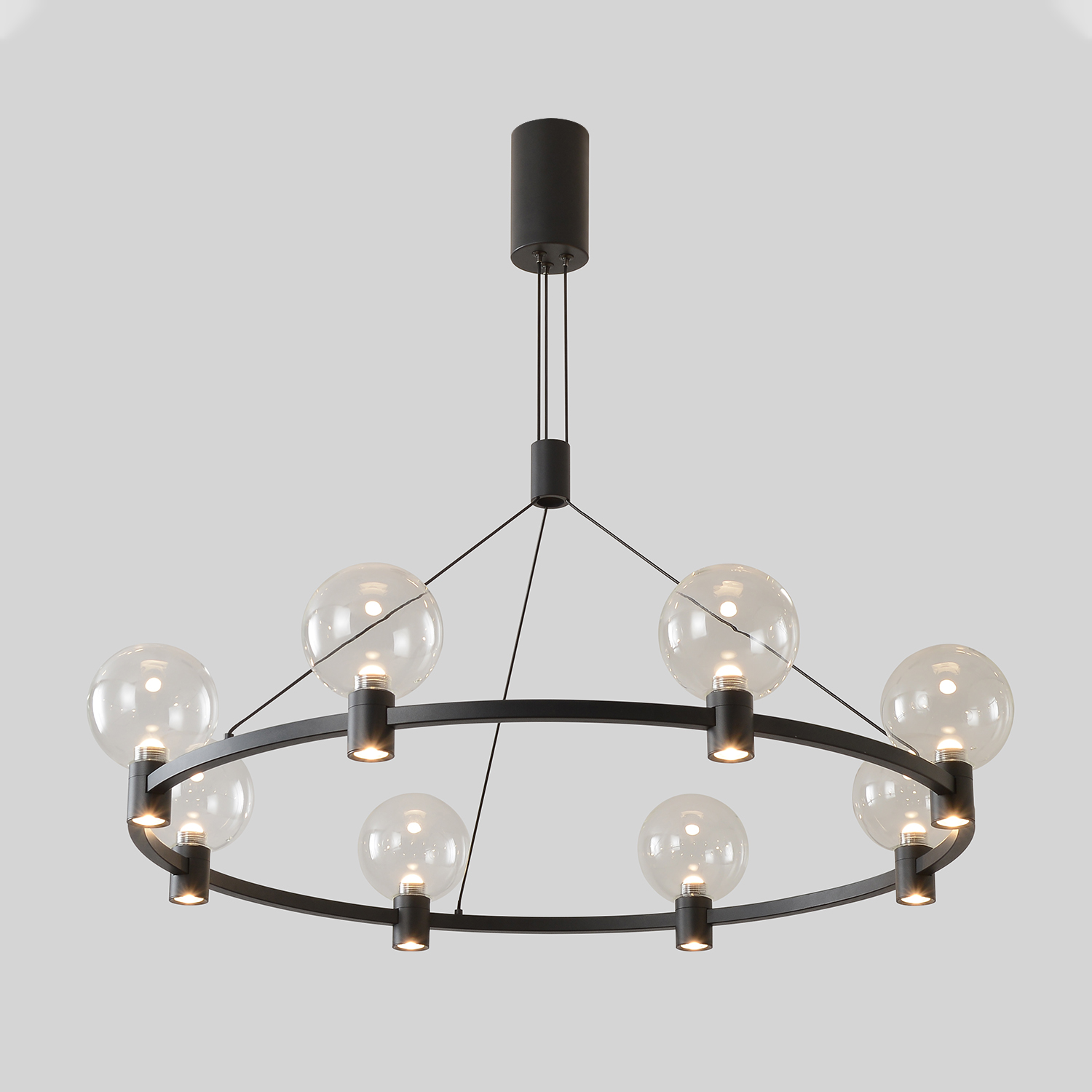 Люстра crystal lux duet sp56w led black