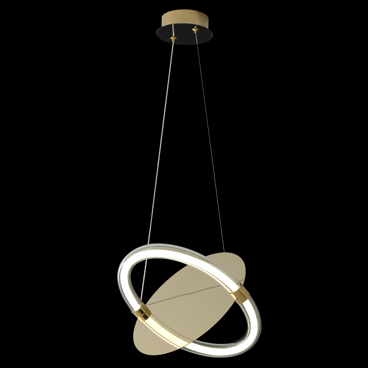 Светильник подвесной crystal lux nebula sp22w led gold