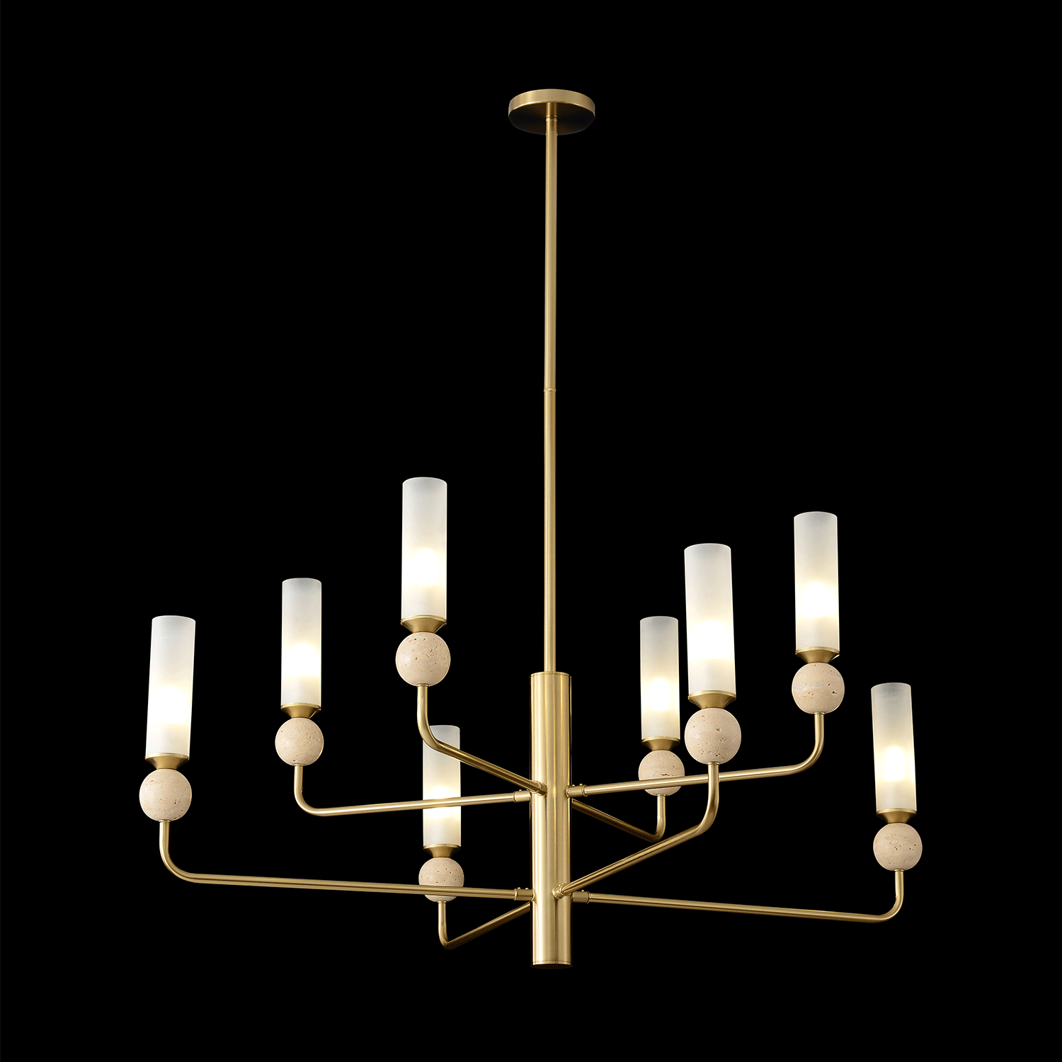 Люстра crystal lux simply sp8 brass