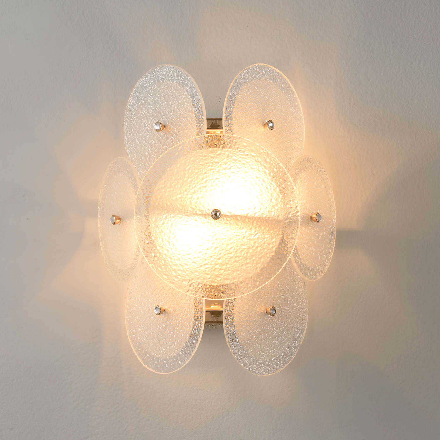 Бра crystal lux dandelion ap2 gold