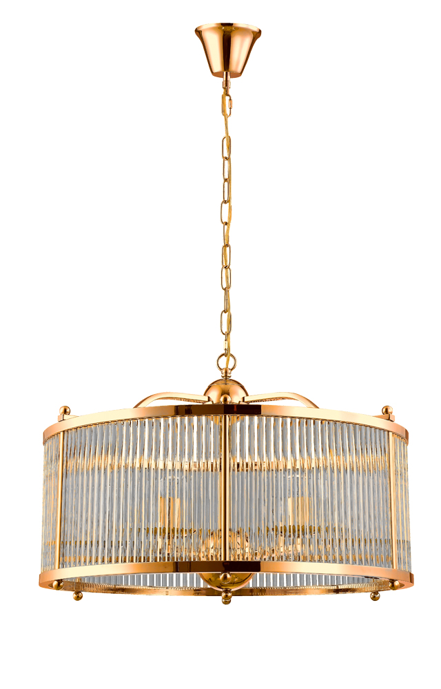 Люстра TADEO SP6 D600 GOLD/TRANSPARENTE