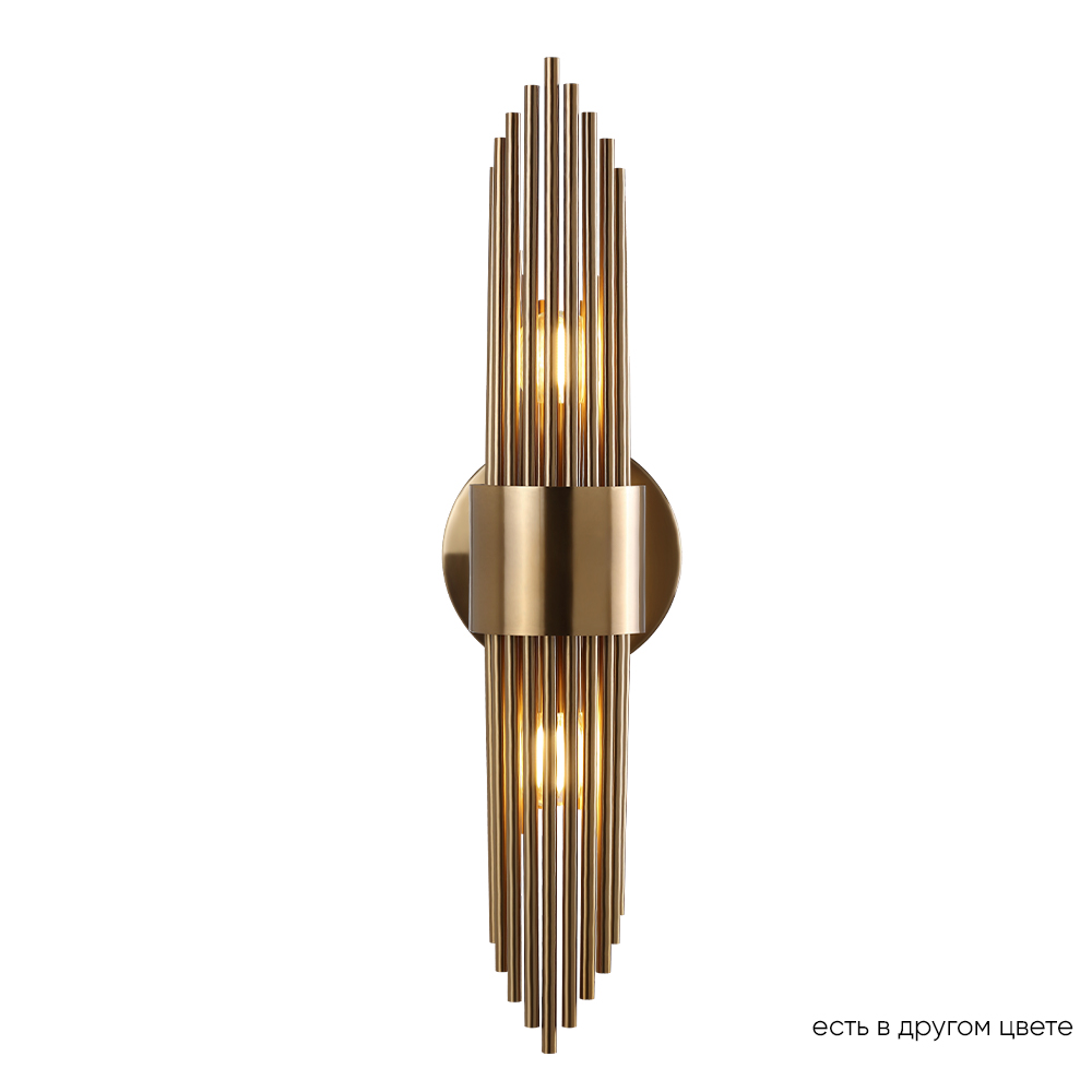 Бра crystal lux rudolfo ap2 brass