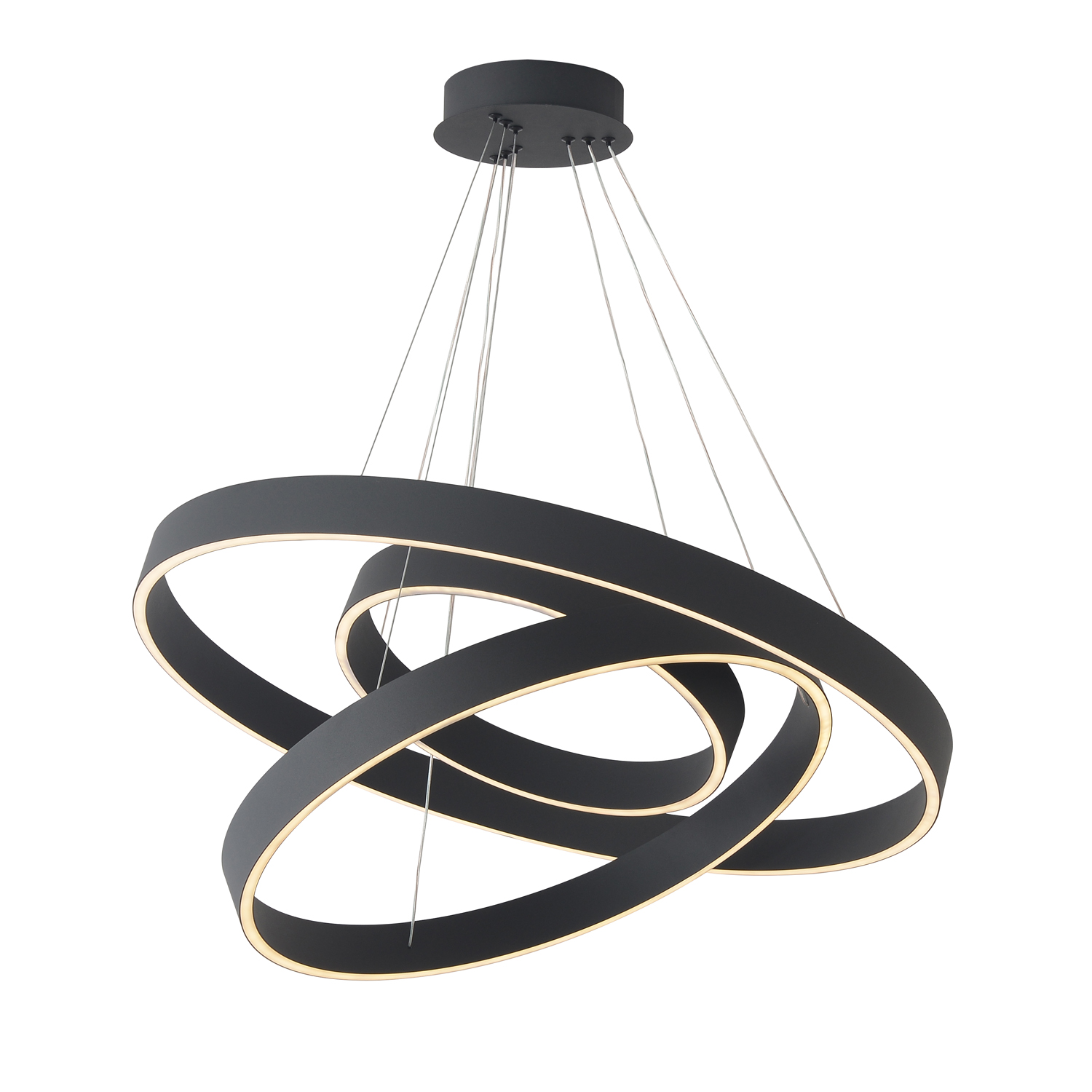 Люстра crystal lux tron sp158w led black