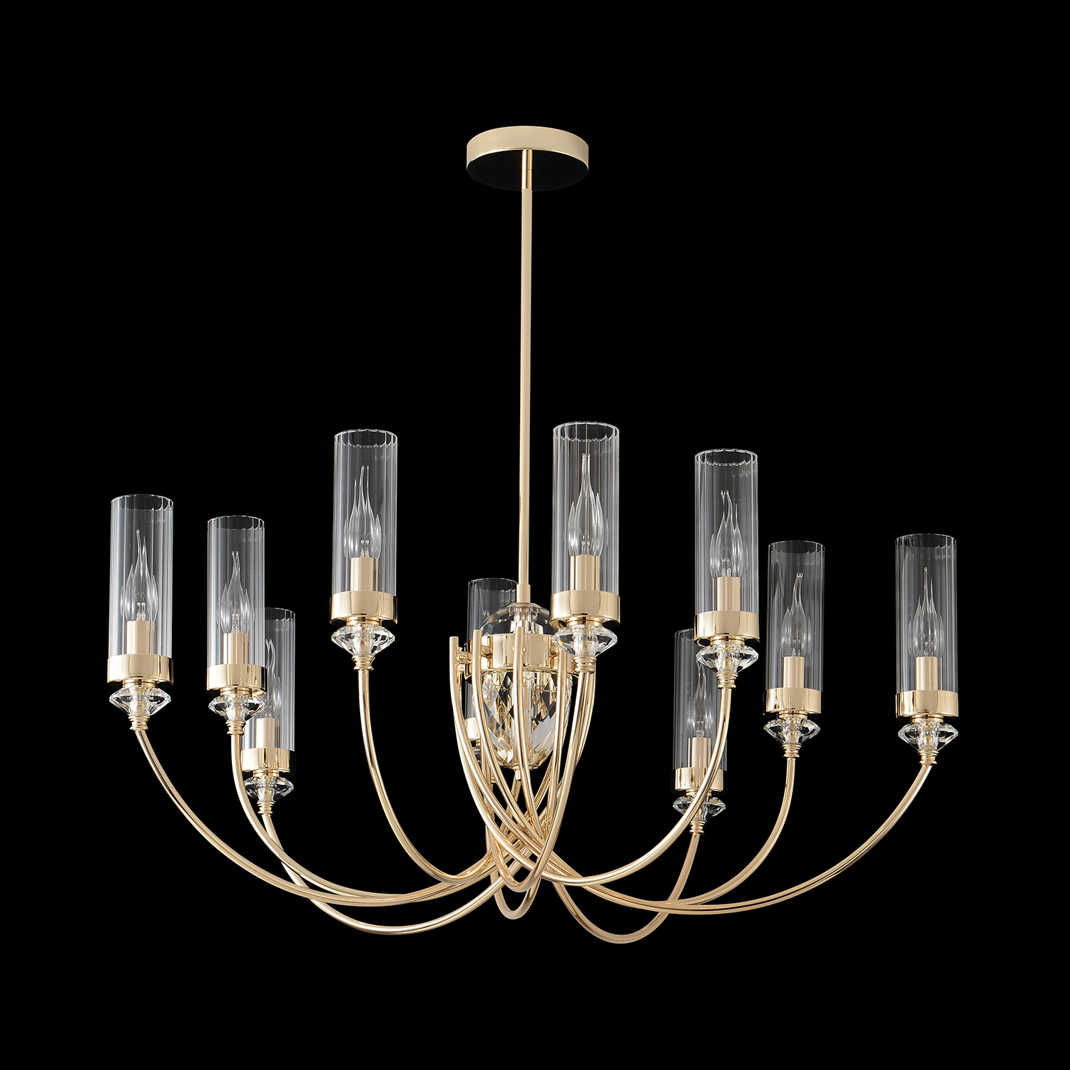 Люстра Crystal Lux SECRET SP10 GOLD