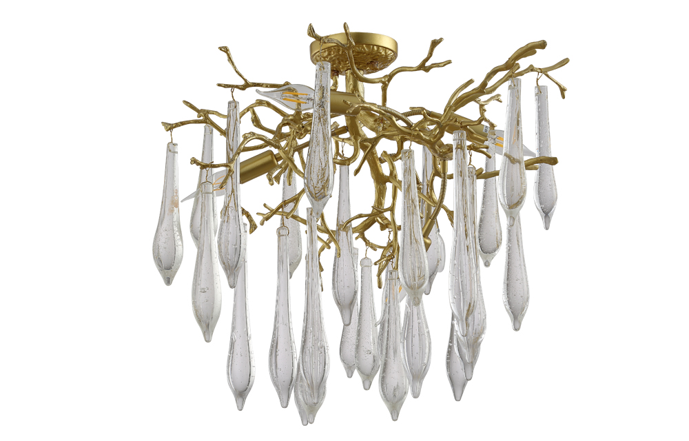 Люстра crystal lux reina pl5 d600 gold pearl