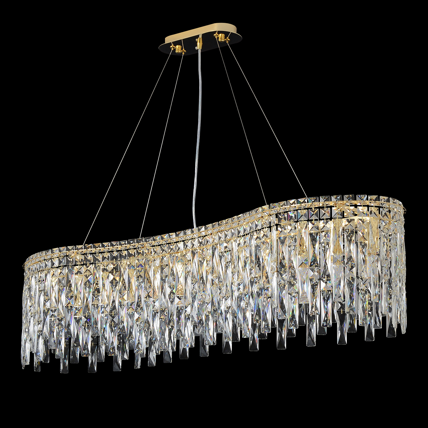 Люстра crystal lux abril sp12 l1200 gold