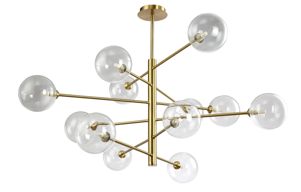 Люстра MARZO SP12 BRONZE/TRANSPARENTE
