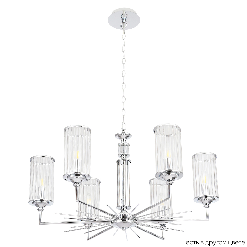 Люстра crystal lux gloria sp6 chrome